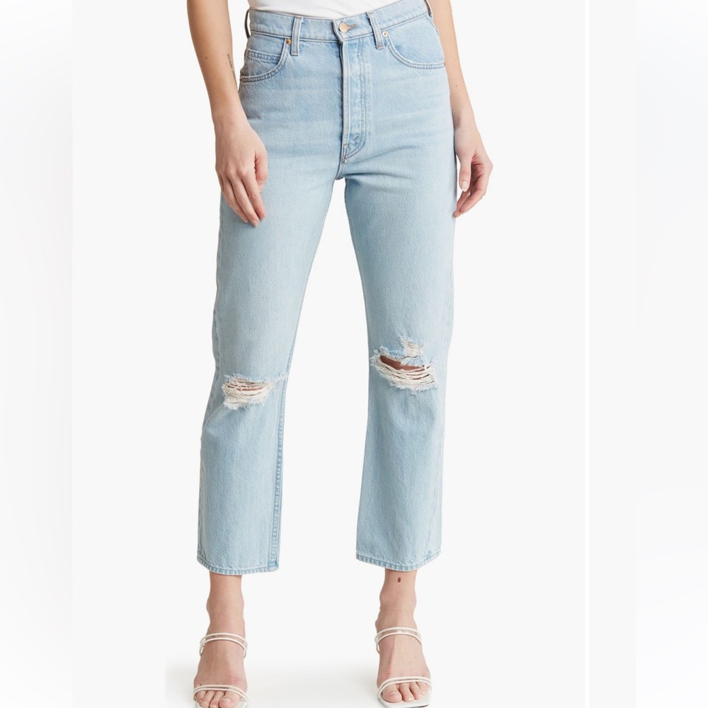 MOTHER “The Tippy Top” Sweet Tooth High Waisted Ankle Straight Jeans Size 26